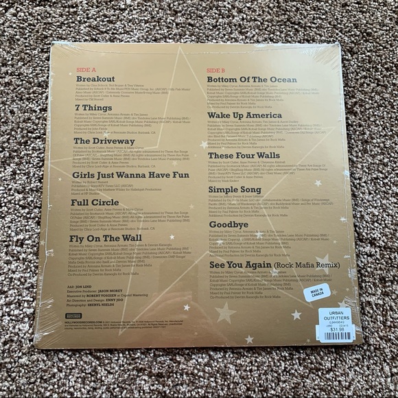 NEW Miley Cyrus Breakout Gold Vinyl - Picture 6 of 7